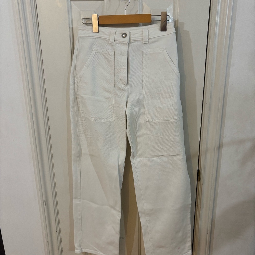Wilfred Free White denim wide leg pants mint condition